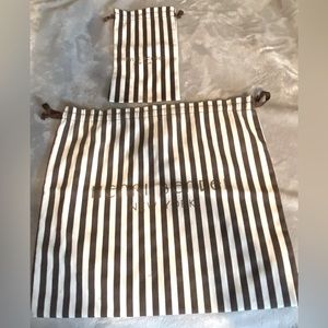 Set of 2 New Henri Bendel Dust bags. One Medium Size and one Small Size.